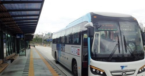 인천 청라∼서울 강서 BRT 버스.<인천교통공사 제공>
